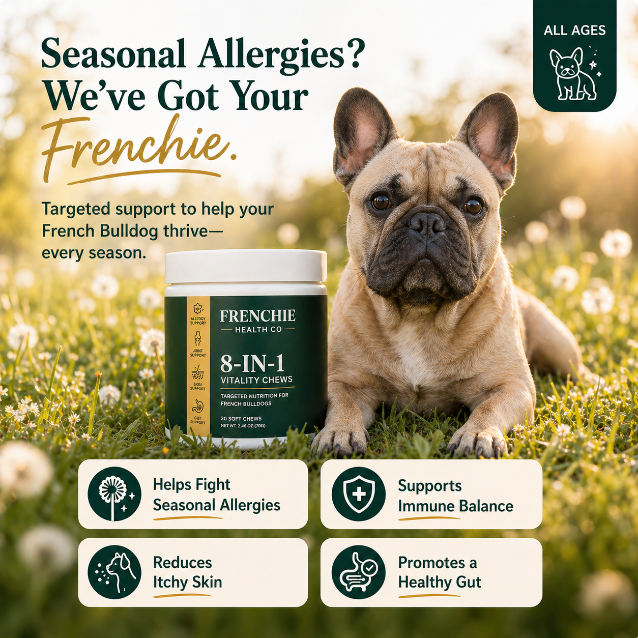 French Bulldog Vitality Chews